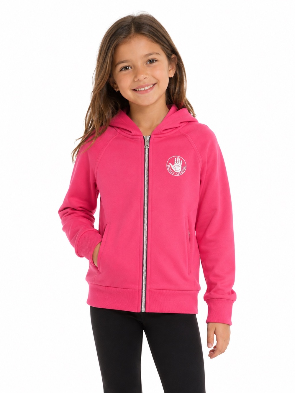 Pink Body Glove Full Zip Jacket Hoodie